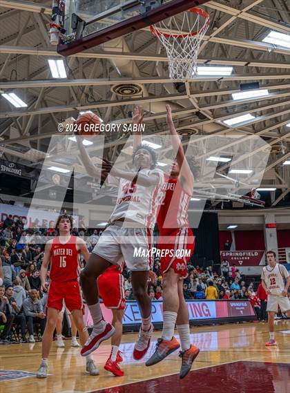Thumbnail 3 in Mater Dei vs. Catholic Memorial photogallery.