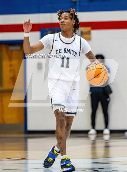 Thumbnail 2 in E.E. Smith vs. Northwood Temple Academy (MLK Dream Jam at Terry Sanford) photogallery.