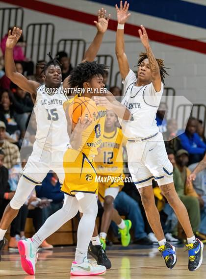 Thumbnail 3 in E.E. Smith vs. Northwood Temple Academy (MLK Dream Jam at Terry Sanford) photogallery.
