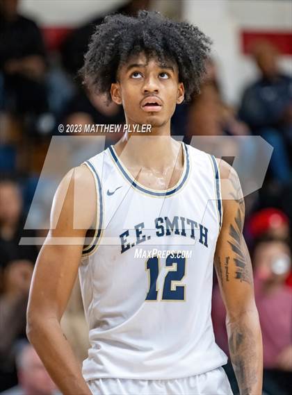 Thumbnail 2 in E.E. Smith vs. Northwood Temple Academy (MLK Dream Jam at Terry Sanford) photogallery.
