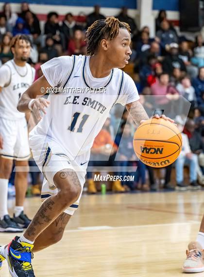 Thumbnail 1 in E.E. Smith vs. Northwood Temple Academy (MLK Dream Jam at Terry Sanford) photogallery.