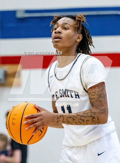 Thumbnail 3 in E.E. Smith vs. Northwood Temple Academy (MLK Dream Jam at Terry Sanford) photogallery.