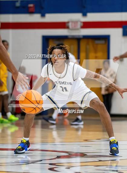 Thumbnail 2 in E.E. Smith vs. Northwood Temple Academy (MLK Dream Jam at Terry Sanford) photogallery.