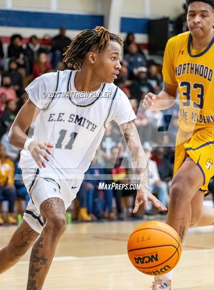 Thumbnail 2 in E.E. Smith vs. Northwood Temple Academy (MLK Dream Jam at Terry Sanford) photogallery.