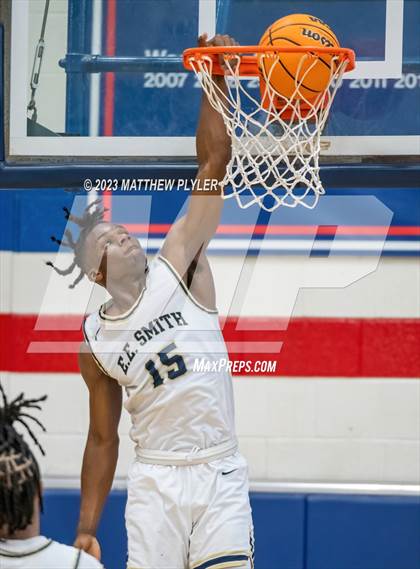 Thumbnail 1 in E.E. Smith vs. Northwood Temple Academy (MLK Dream Jam at Terry Sanford) photogallery.