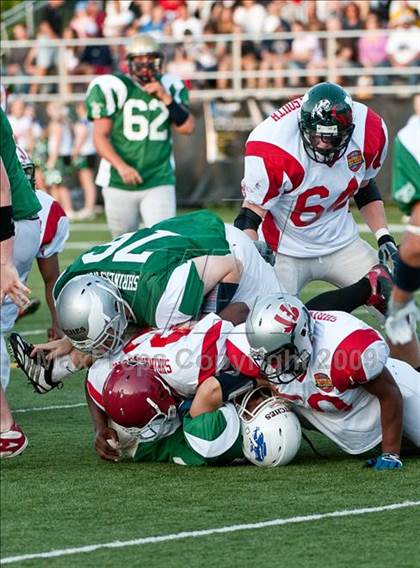 Thumbnail 1 in Shriners Football Classic (North vs South) photogallery.