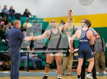 Thumbnail 1 in VHSL Region 5A Wrestling Semifinals photogallery.