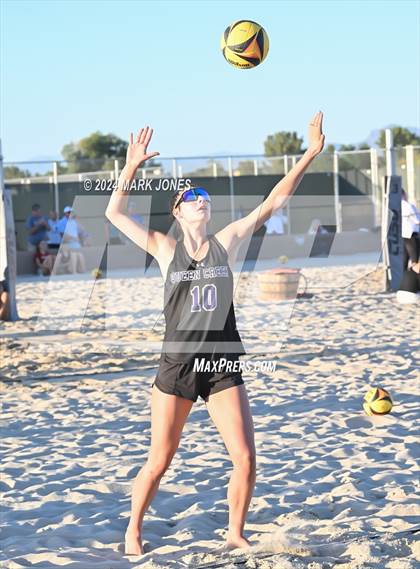 Thumbnail 3 in Queen Creek vs. Millennium (AIA DI Pairs Round 1 Playoff) photogallery.