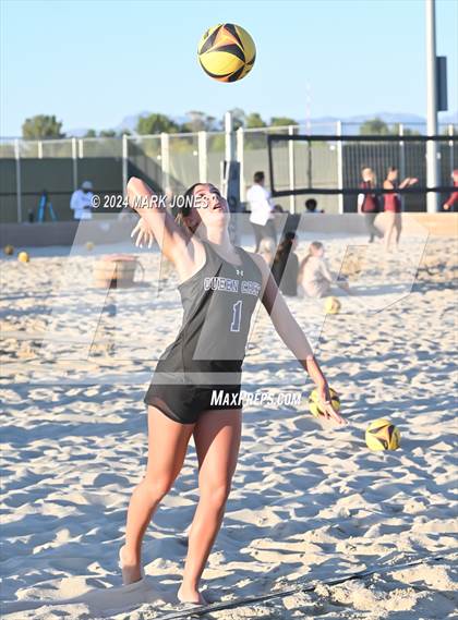 Thumbnail 2 in Queen Creek vs. Millennium (AIA DI Pairs Round 1 Playoff) photogallery.