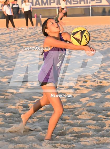 Thumbnail 3 in Queen Creek vs. Millennium (AIA DI Pairs Round 1 Playoff) photogallery.