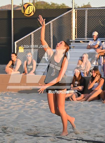 Thumbnail 3 in Queen Creek vs. Millennium (AIA DI Pairs Round 1 Playoff) photogallery.