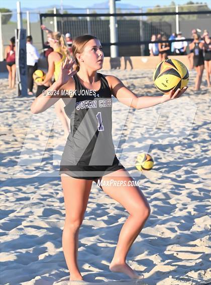 Thumbnail 3 in Queen Creek vs. Millennium (AIA DI Pairs Round 1 Playoff) photogallery.