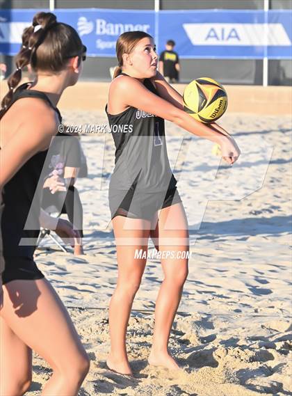 Thumbnail 3 in Queen Creek vs. Millennium (AIA DI Pairs Round 1 Playoff) photogallery.