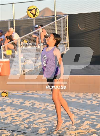 Thumbnail 3 in Queen Creek vs. Millennium (AIA DI Pairs Round 1 Playoff) photogallery.