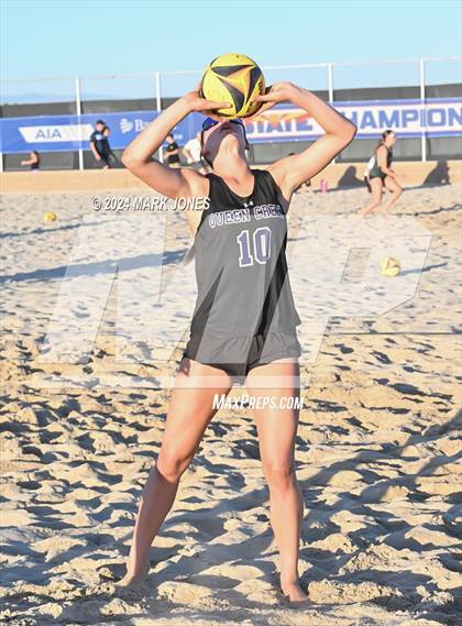 Thumbnail 1 in Queen Creek vs. Millennium (AIA DI Pairs Round 1 Playoff) photogallery.