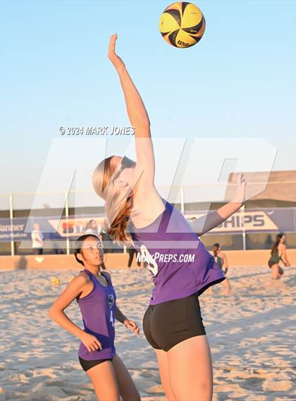 Thumbnail 3 in Queen Creek vs. Millennium (AIA DI Pairs Round 1 Playoff) photogallery.