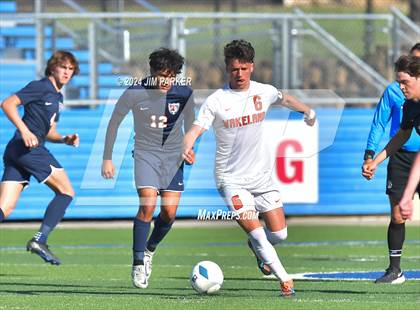 Thumbnail 2 in Glenn vs. Wakeland (UIL 5A Soccer Semifinal) photogallery.