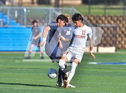 Thumbnail 3 in Glenn vs. Wakeland (UIL 5A Soccer Semifinal) photogallery.