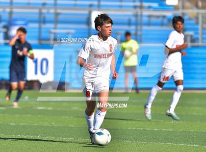 Thumbnail 3 in Glenn vs. Wakeland (UIL 5A Soccer Semifinal) photogallery.