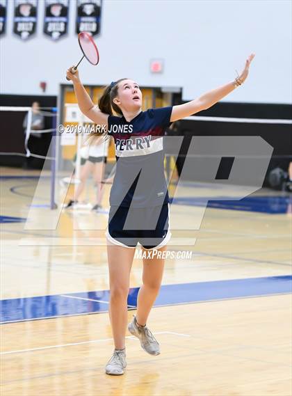 Thumbnail 2 in AIA D1/D2 Badminton Team Championships photogallery.