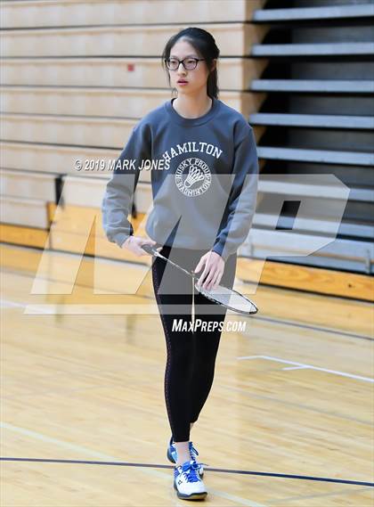 Thumbnail 2 in AIA D1/D2 Badminton Team Championships photogallery.