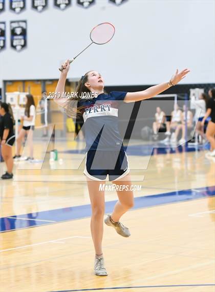Thumbnail 3 in AIA D1/D2 Badminton Team Championships photogallery.