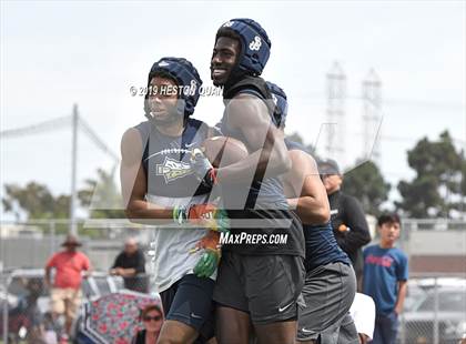 Thumbnail 1 in St. John Bosco vs. Mater Dei (Battle at the Beach 7x7) photogallery.