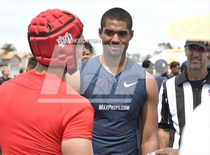 Thumbnail 3 in St. John Bosco vs. Mater Dei (Battle at the Beach 7x7) photogallery.