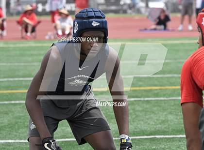Thumbnail 2 in St. John Bosco vs. Mater Dei (Battle at the Beach 7x7) photogallery.