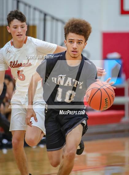 Thumbnail 3 in Onate vs. Eldorado (Albuquerque Academy Joe Armijo Basketball Classic) photogallery.