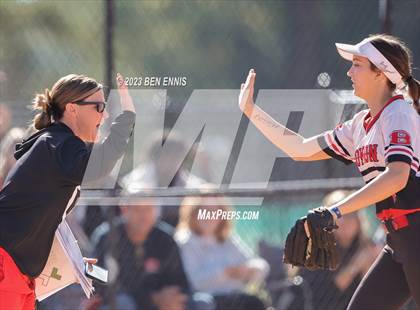 Thumbnail 3 in Lanier County vs Bowdon (GHSA 1A D2 State Tournament) photogallery.