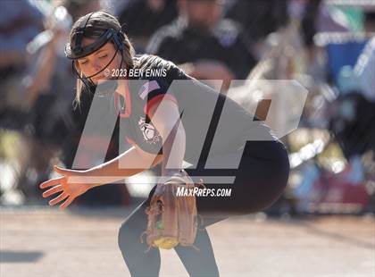 Thumbnail 2 in Lanier County vs Bowdon (GHSA 1A D2 State Tournament) photogallery.