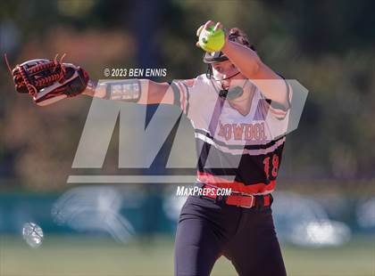 Thumbnail 2 in Lanier County vs Bowdon (GHSA 1A D2 State Tournament) photogallery.