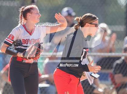 Thumbnail 2 in Lanier County vs Bowdon (GHSA 1A D2 State Tournament) photogallery.
