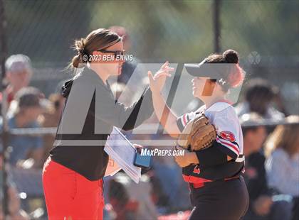Thumbnail 2 in Lanier County vs Bowdon (GHSA 1A D2 State Tournament) photogallery.