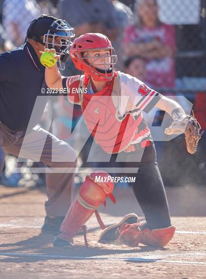 Thumbnail 3 in Lanier County vs Bowdon (GHSA 1A D2 State Tournament) photogallery.