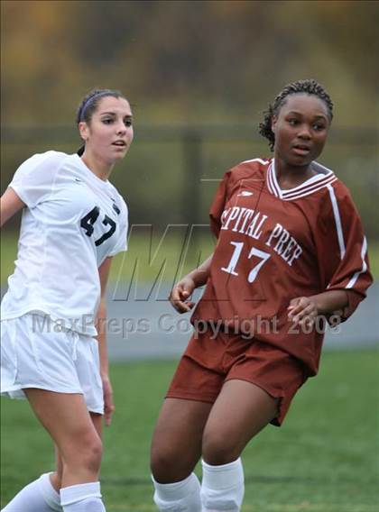 Thumbnail 3 in Capital Prep @ Immaculate (CIAC Class S Second Round) photogallery.