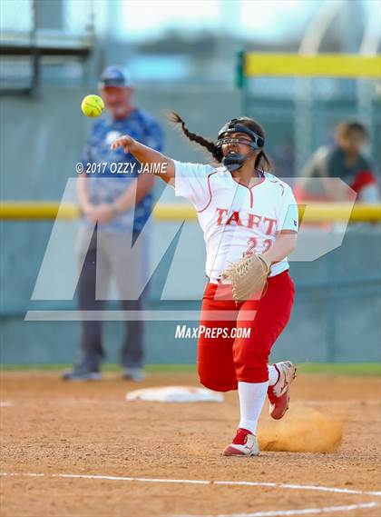 Thumbnail 2 in Taft [William H.] vs Pflugerville (NISD Softball Tournament) photogallery.