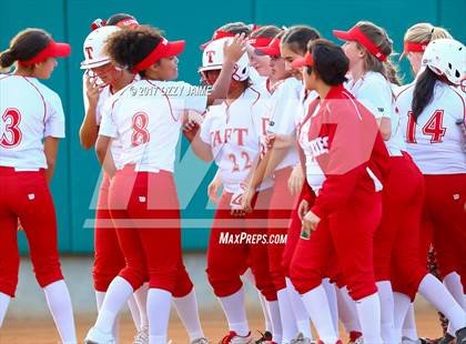 Thumbnail 2 in Taft [William H.] vs Pflugerville (NISD Softball Tournament) photogallery.