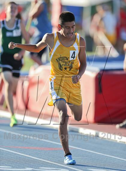 Thumbnail 1 in CIF State Track & Field Championships (Boys 1600m) photogallery.