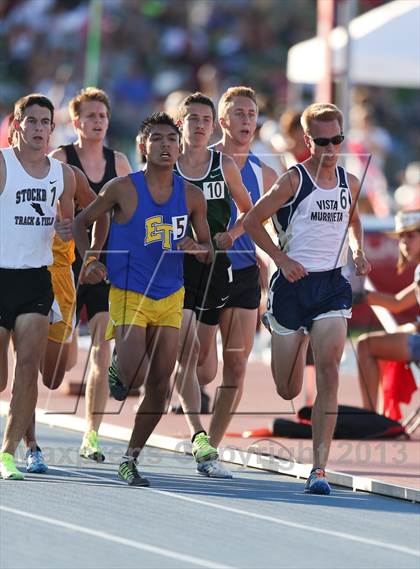 Thumbnail 1 in CIF State Track & Field Championships (Boys 1600m) photogallery.
