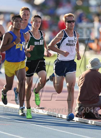 Thumbnail 2 in CIF State Track & Field Championships (Boys 1600m) photogallery.