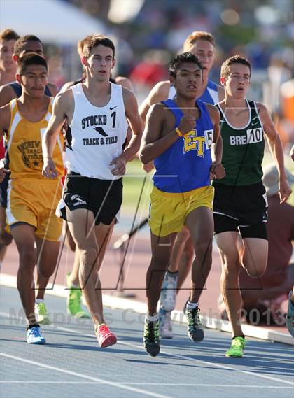 Thumbnail 1 in CIF State Track & Field Championships (Boys 1600m) photogallery.