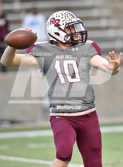 Thumbnail 1 in Round Rock vs Cypress Woods (UIL 6A Bi-District Playoff) photogallery.