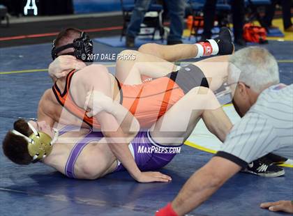 Thumbnail 3 in NYSPHSAA Wrestling Championships (Div.2 - 132 lb. Champ) photogallery.
