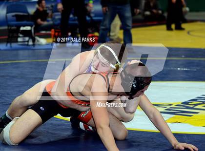 Thumbnail 3 in NYSPHSAA Wrestling Championships (Div.2 - 132 lb. Champ) photogallery.