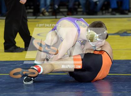 Thumbnail 1 in NYSPHSAA Wrestling Championships (Div.2 - 132 lb. Champ) photogallery.
