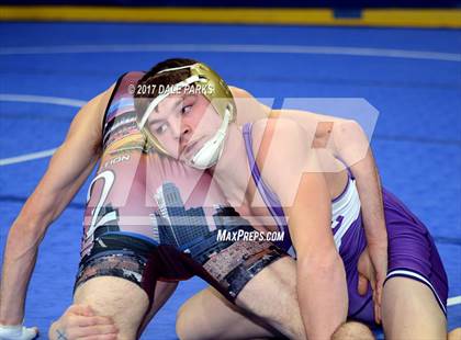 Thumbnail 3 in NYSPHSAA Wrestling Championships (Div.2 - 132 lb. Champ) photogallery.