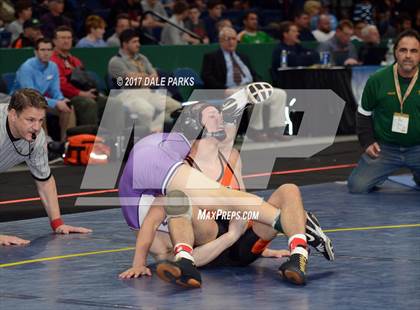 Thumbnail 1 in NYSPHSAA Wrestling Championships (Div.2 - 132 lb. Champ) photogallery.