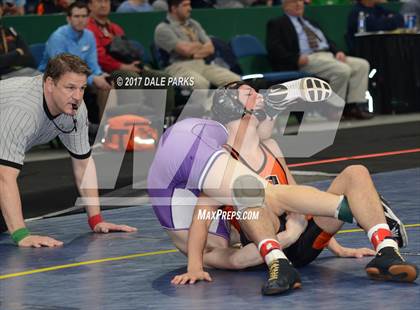 Thumbnail 2 in NYSPHSAA Wrestling Championships (Div.2 - 132 lb. Champ) photogallery.